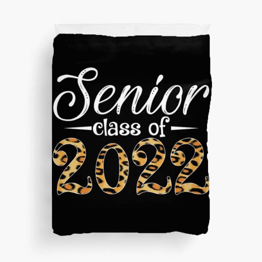 Senior Class Of 2022 Leopard Print Duvet Covers