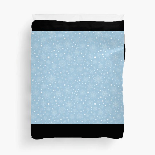 Light Blue Snowflakes Pattern Duvet Covers