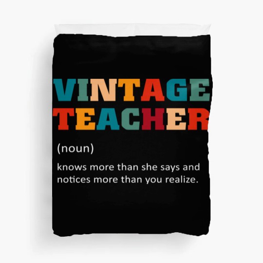 Vintage Teacher Definition Duvet Covers