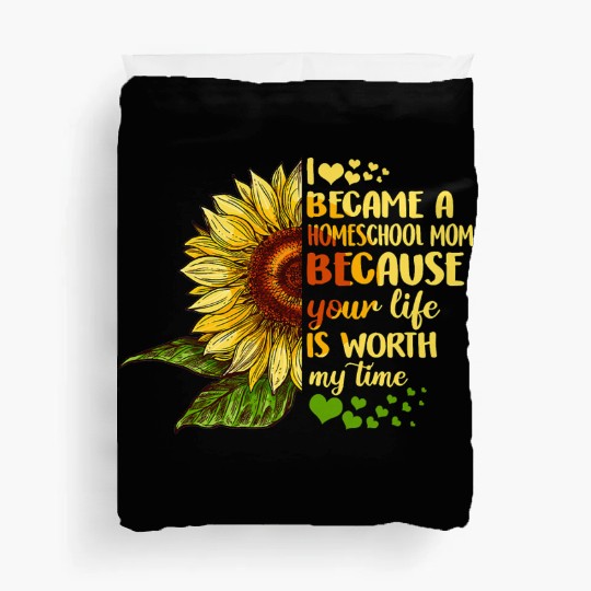 I Became Homeschool Mom Costume Back To School Duvet Covers