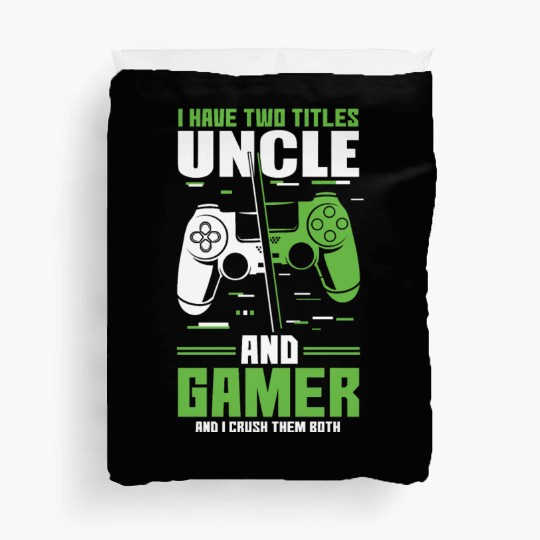 Two Titles Uncle Gamer Video Game Lover Gaming Duvet Covers
