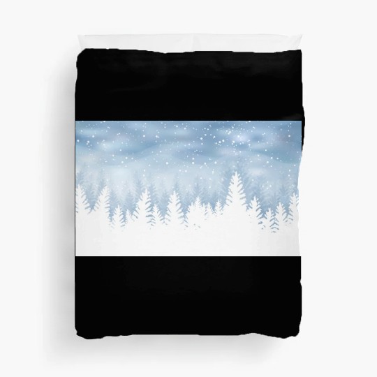 Christmas Winter Wonderland Snow Night Duvet Covers