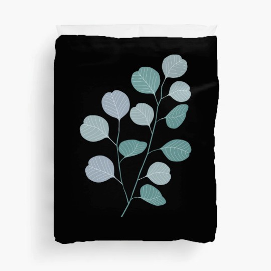 Eucalyptus evergreen design - natural plant leaves Duvet Covers