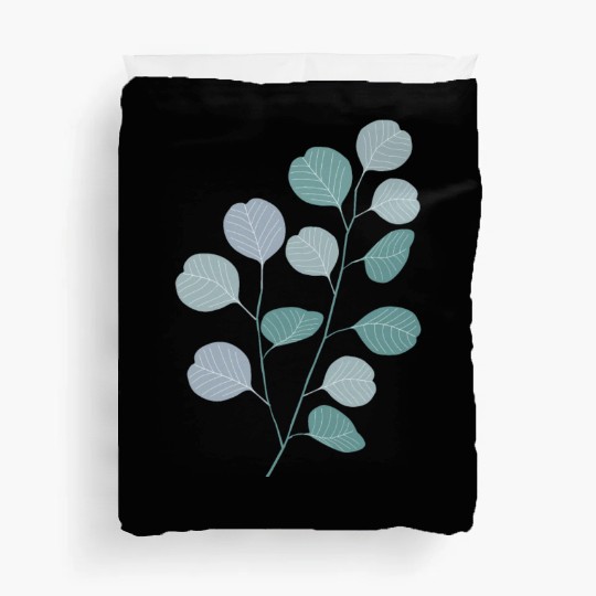 Eucalyptus evergreen design - natural plant leaves Duvet Covers