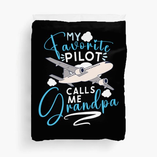 Pilot Aviation Airplane Airline Captain Aviator Duvet Covers
