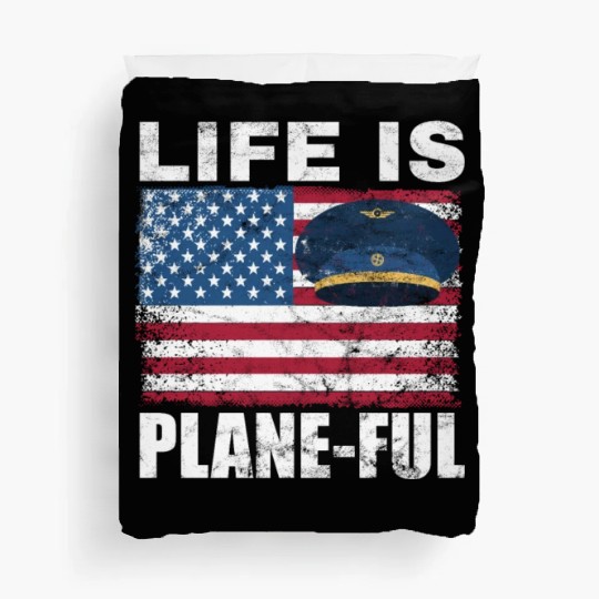 Airline Pilot Aviation Themed Pun For a Corporate Duvet Covers