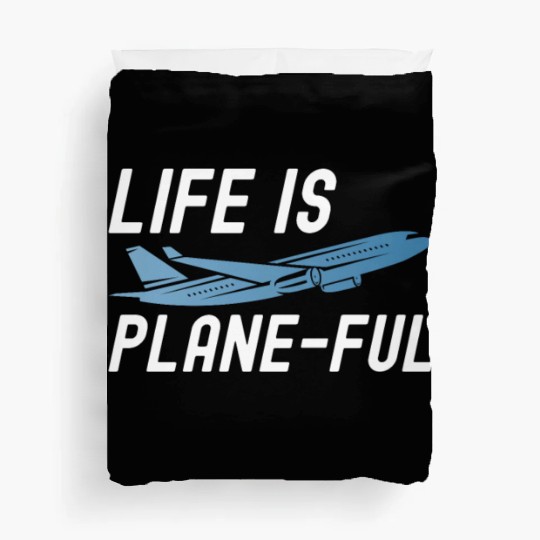 Airline Pilot Aviation Themed Pun For a Corporate Duvet Covers