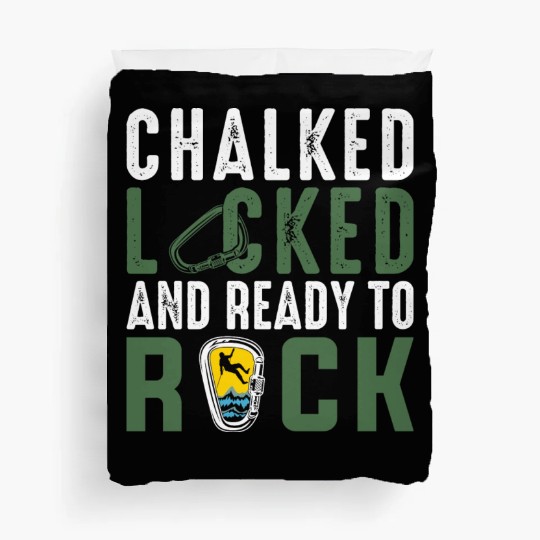 Climbing Mountaineering Climber Mountains Hiking Duvet Covers