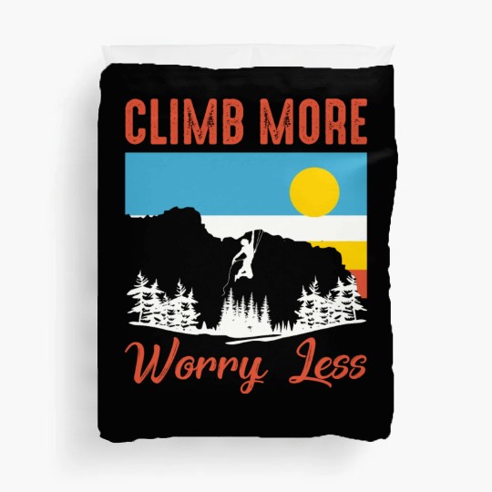 Climbing Mountaineering Climber Mountains Hiking Duvet Covers
