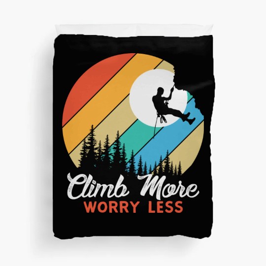 Climbing Mountaineering Climber Mountains Hiking Duvet Covers