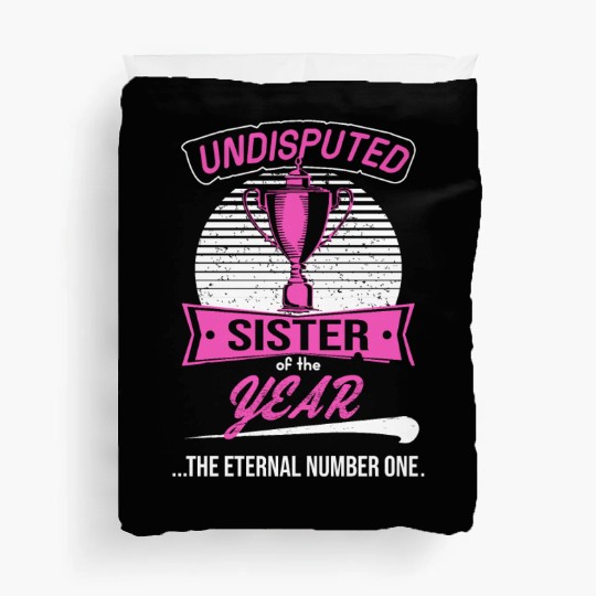 Sister of the year Award Trophy for Birthday of Duvet Covers