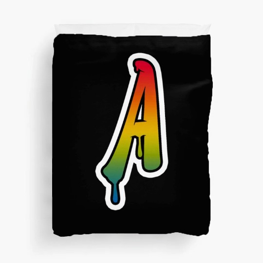 Letter A Graffiti Lettering Alphabet Monogram Init Duvet Covers