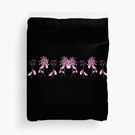 pink flowers plants nature Duvet Covers