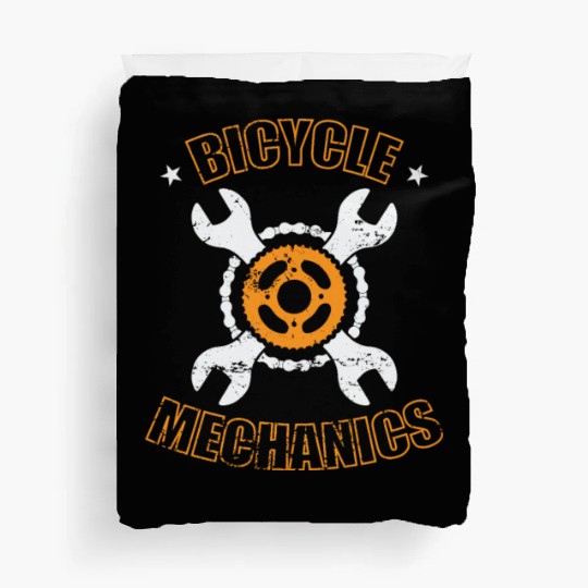 Bicycle Mechanic Mechatronic Two-Wheeler Duvet Covers