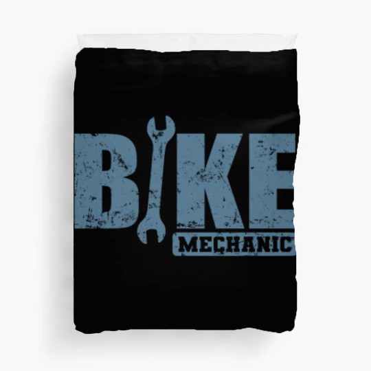 Bike Mechanic Bicycle Mechanic Job Duvet Covers