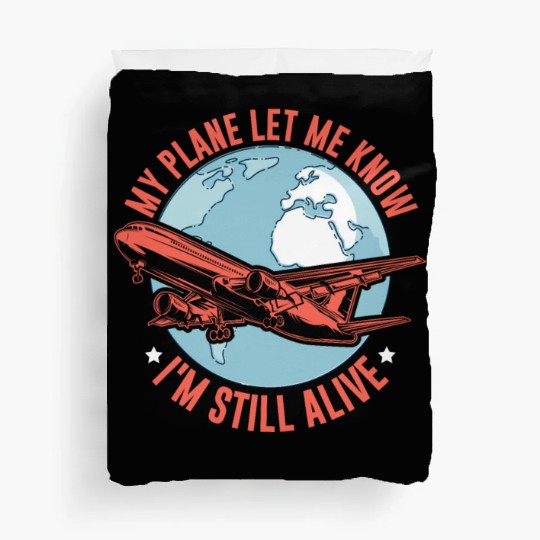 Airline Pilot Pun Aircraft Pilot Duvet Covers