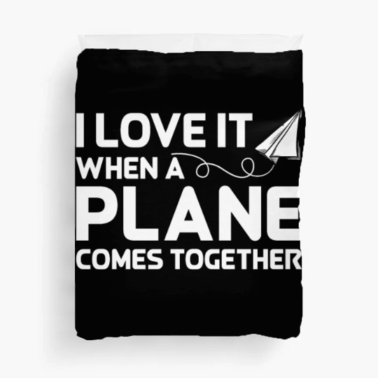 Airline Pilot Pun Plane Together Aircraft Pilot Duvet Covers