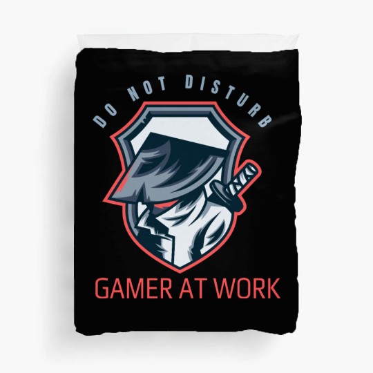 Do Not Disturb Gamer At Work-Gaming Lover Duvet Covers