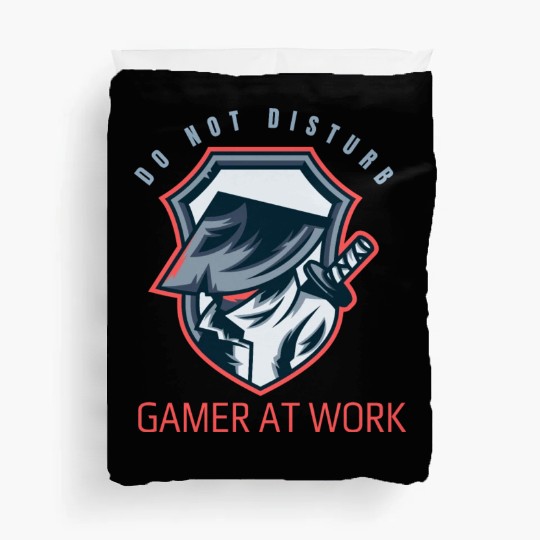 Do Not Disturb Gamer At Work-Gaming Lover Duvet Covers