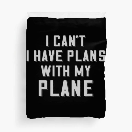 Airline Pilot Pun Aircraft Pilot Plans With Plane Duvet Covers
