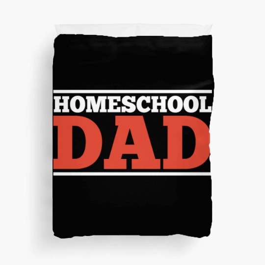 Homeschool Dad Daddy Father Homeschooling Duvet Covers