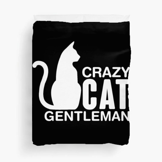 Crazy Cat Gentleman Duvet Covers