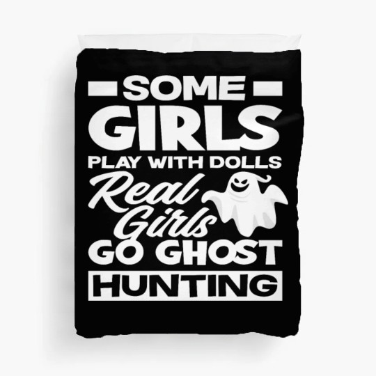 Girl Ghost Hunting Duvet Covers