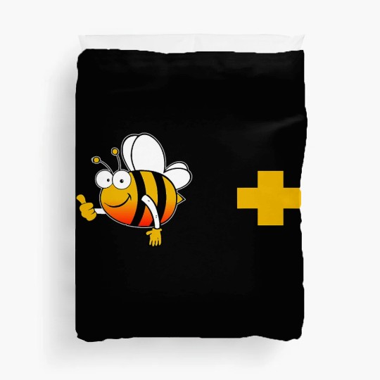 Bee Positive Bee Lover Meme Duvet Covers