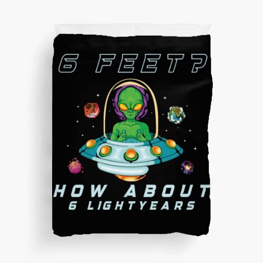 Alien Extraterrestrial Area 51 UFO Space Geek Gift Duvet Covers