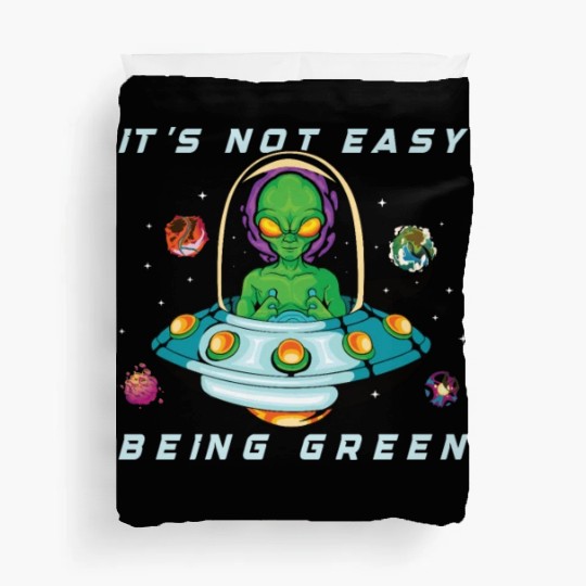 Alien Extraterrestrial Area 51 UFO Space Geek Gift Duvet Covers