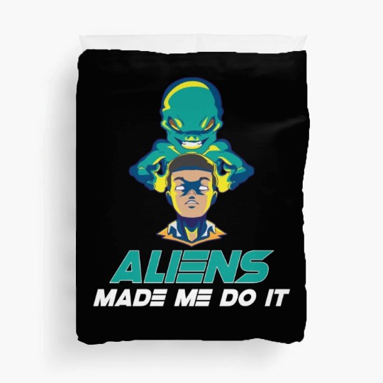 Alien Extraterrestrial Area 51 UFO Space Geek Gift Duvet Covers