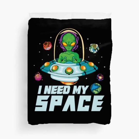 Alien Extraterrestrial Area 51 UFO Space Geek Gift Duvet Covers