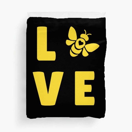 I Love Bees Save The Bees Lover Beekeeper Pullover Duvet Covers