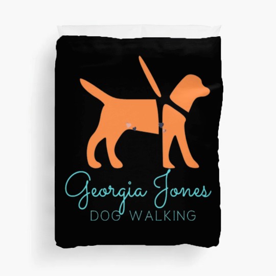 GEORGIA JONES DOG WALKING TESHIRT Duvet Covers