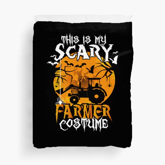 Halloween Tractor This is My Scary Farmer Costume Duvet Covers