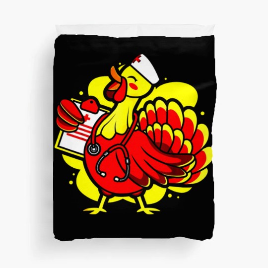 Turkey Medical Farmer Doctor Thanksgiving Holiday Duvet Covers
