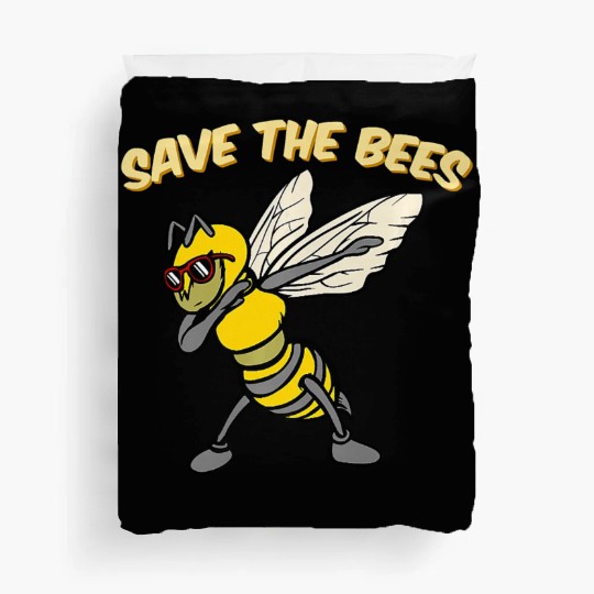 Save The Bees Duvet Covers Dabbing Bumblebee Bee Earth Pl