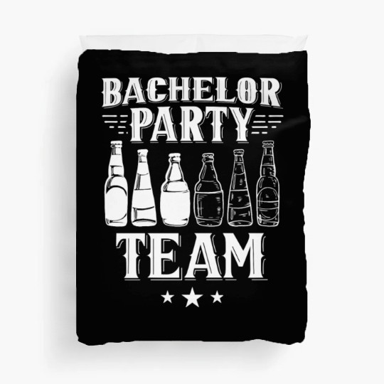 Bachelor Party Team Bride Groom Duvet Covers