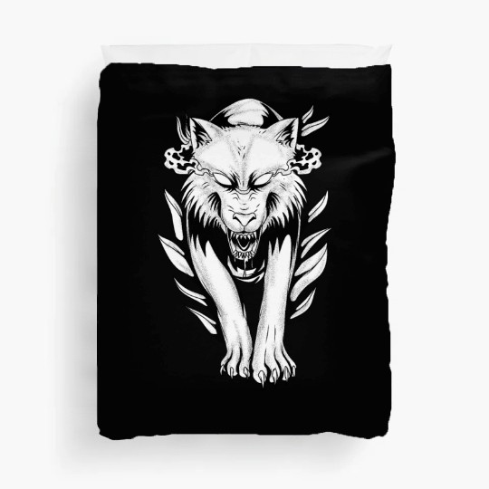 Angry Demon Wolf Duvet Covers