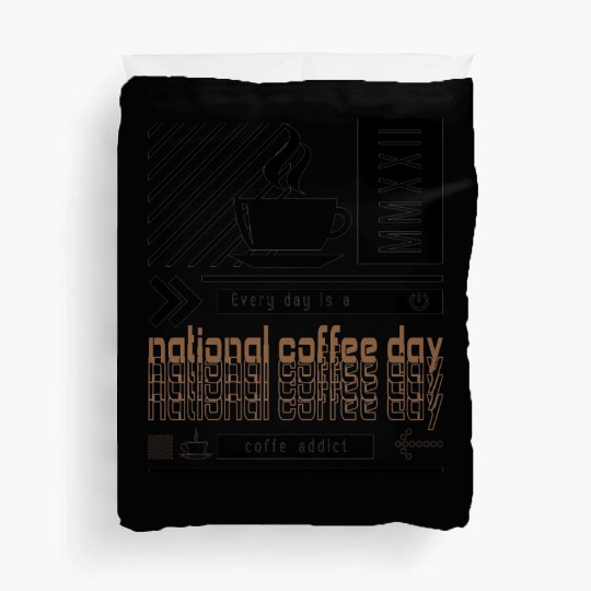 national coffee day 3c Duvet Covers