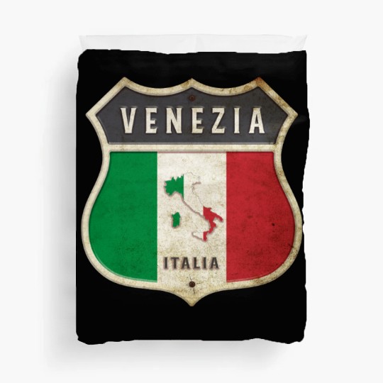 Venezia Italy coat of arms flags design Duvet Covers