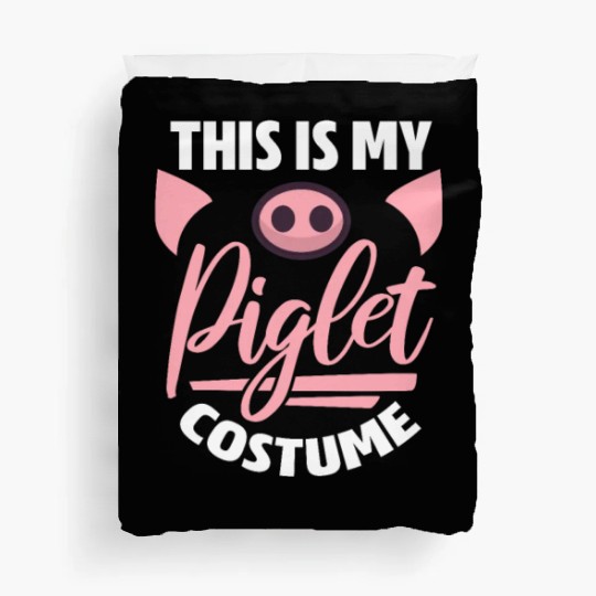 This Is My Piglet Costume, Pig Kawaii Duvet Covers