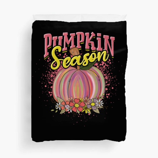 Pumpkin Season - jack-o-lantern Duvet Covers