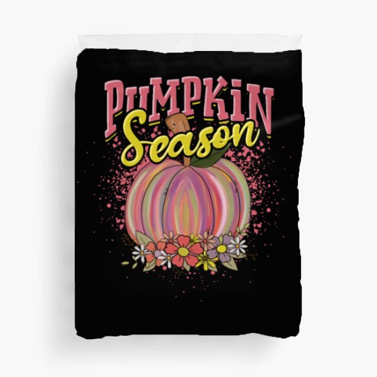 Pumpkin Season - jack-o-lantern Duvet Covers