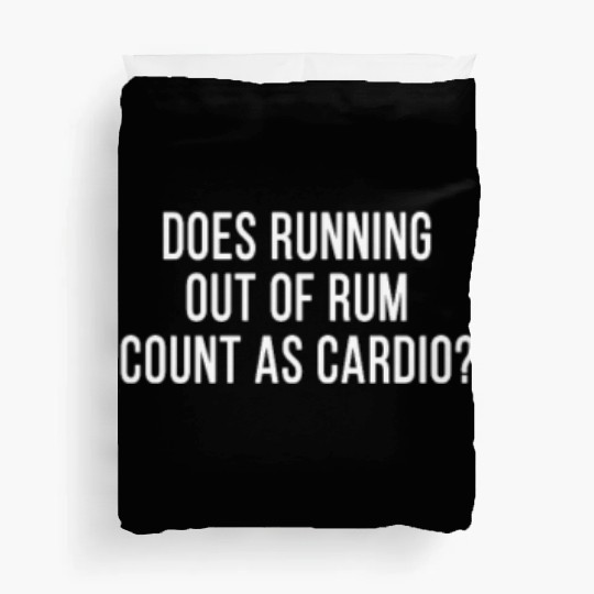 Funny Rum Fan Cocktails Anti Workout Exercise Gym Duvet Covers