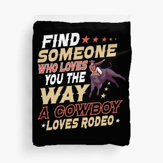 Rodeo Bull Riding Livestock Show Farmer Cattle Duvet Covers