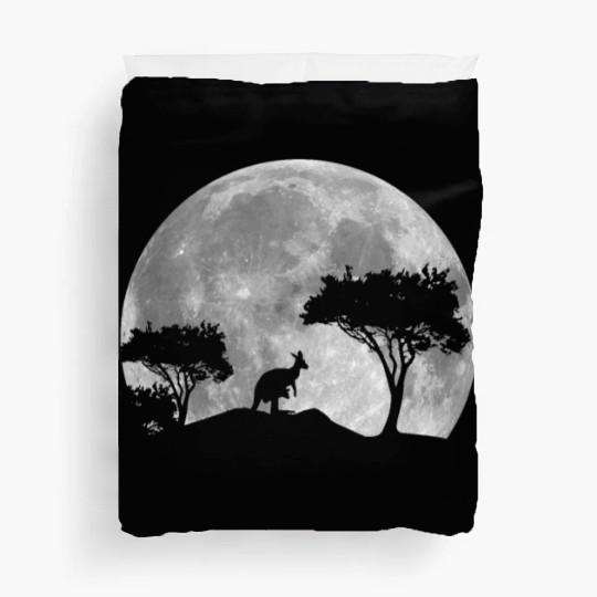 Great Kangaroo By Night Duvet Covers