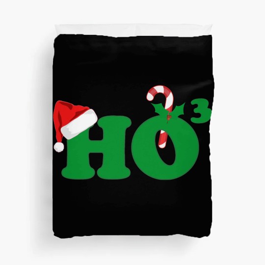 Ho Ho Ho Cubed Christmas Math Duvet Covers