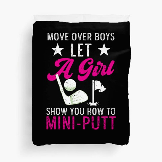 Funny Goofy Mini Golf Quotes Putt Putt Legend Duvet Covers