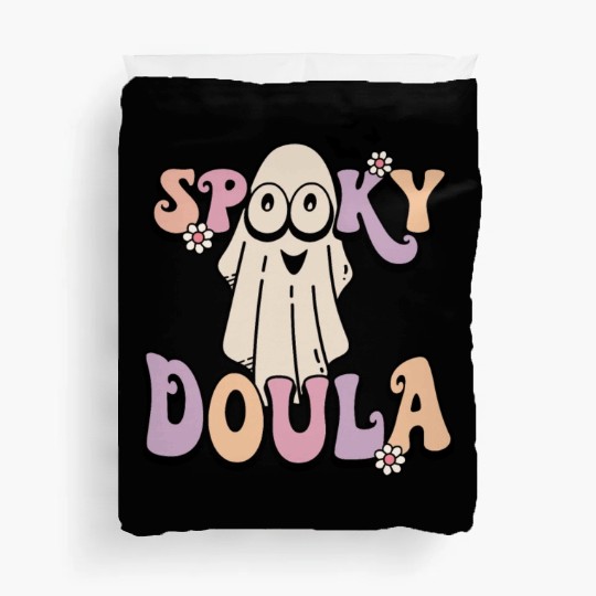 Cute Spooky Doula Halloween Retro Duvet Covers